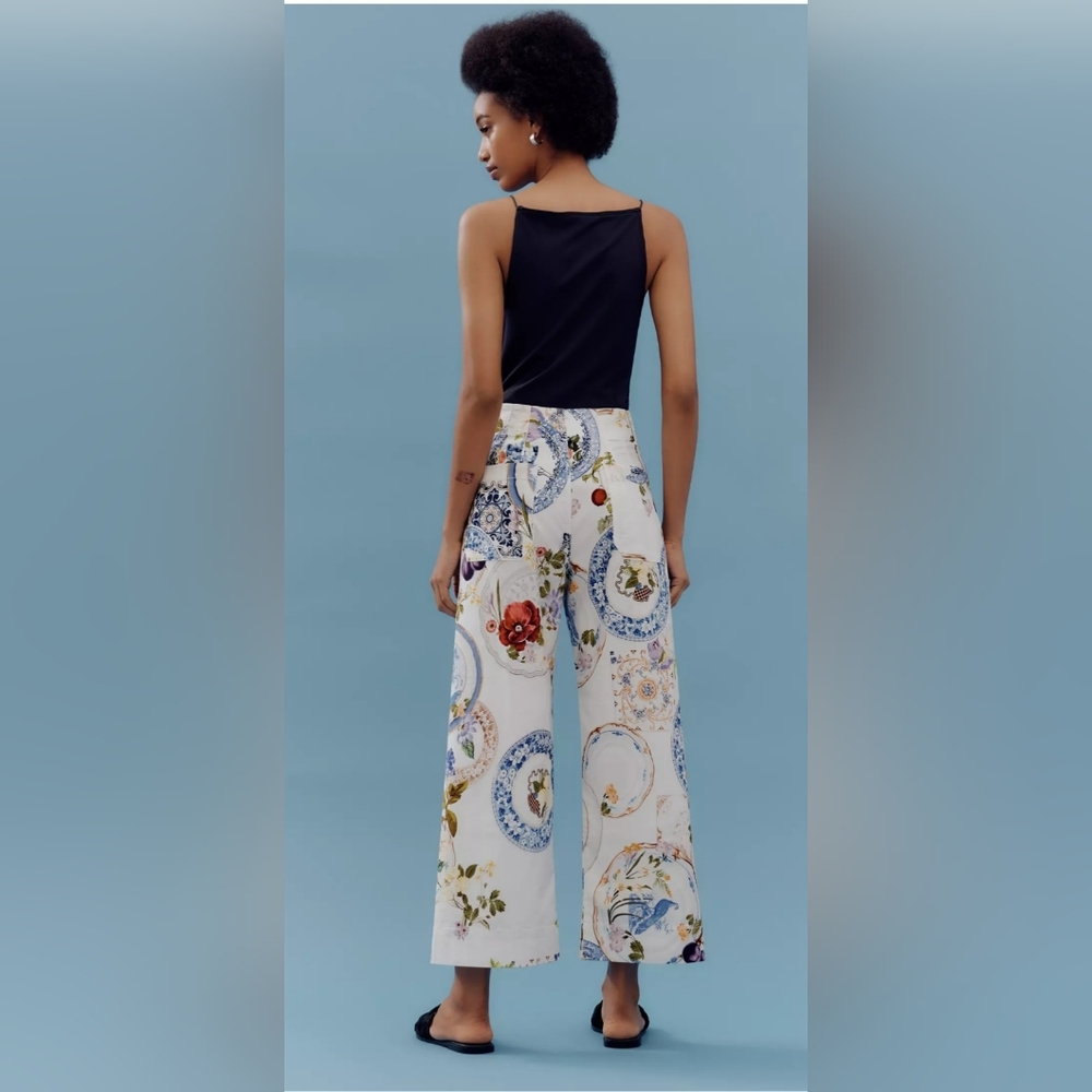 NWT The Colette Croppea Wide- Leg Pants by Maeve: Magic Fabric Edition Size 31 - Picture 4 of 10